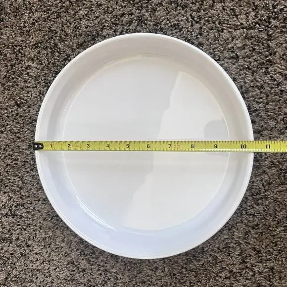 Corning Ware F-3-B French White 24 cm 10 inch Round Quiche Baking Dish - Picture 5 of 8